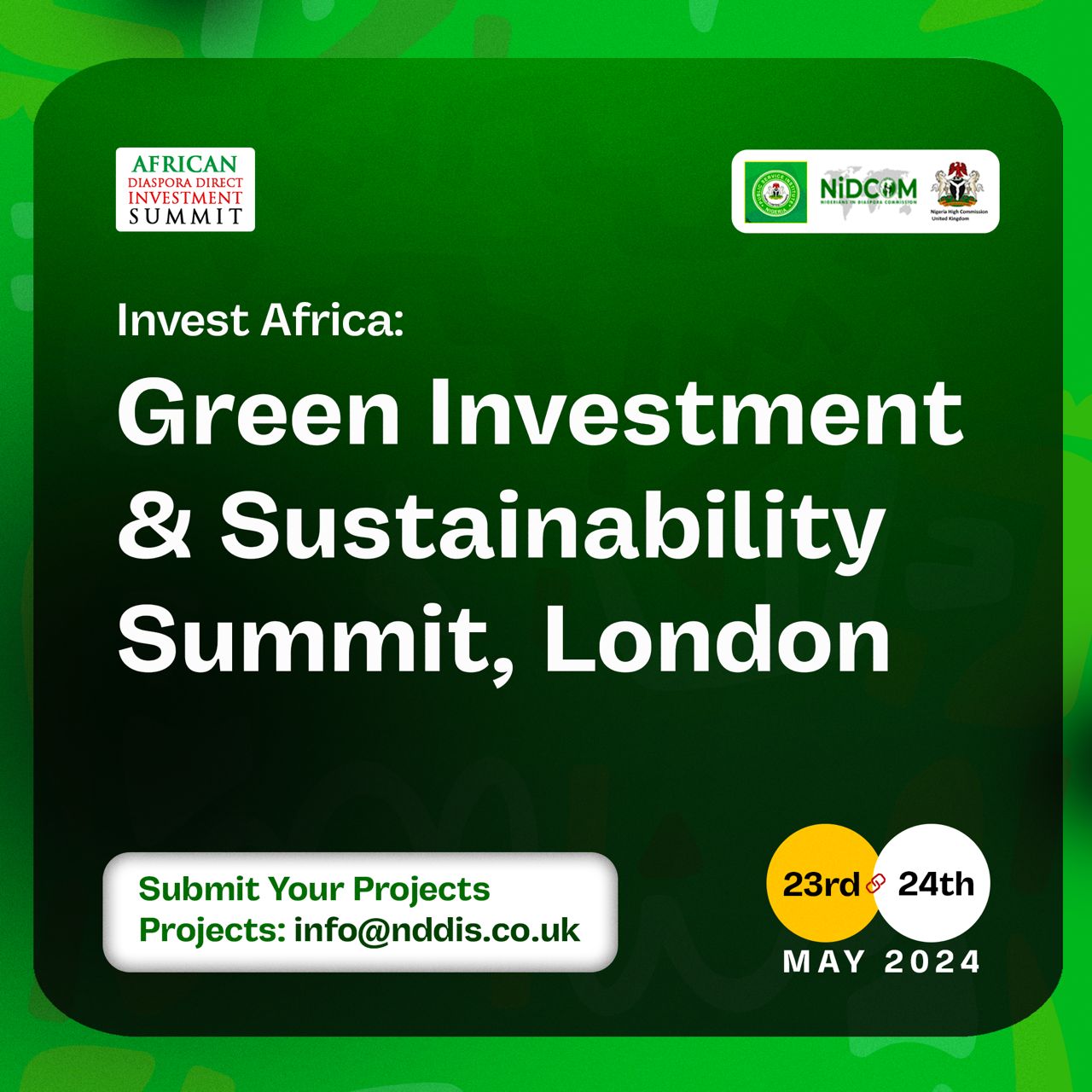Invest Nigeria, Invest Africa: Green Investment & Sustainability Summit
